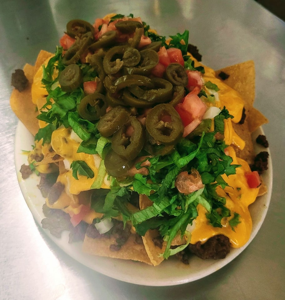 Our delicious loaded nachos!
