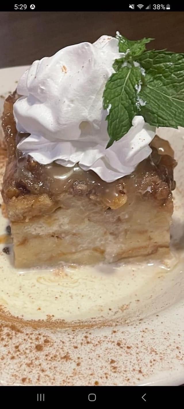 Our famous bread pudding