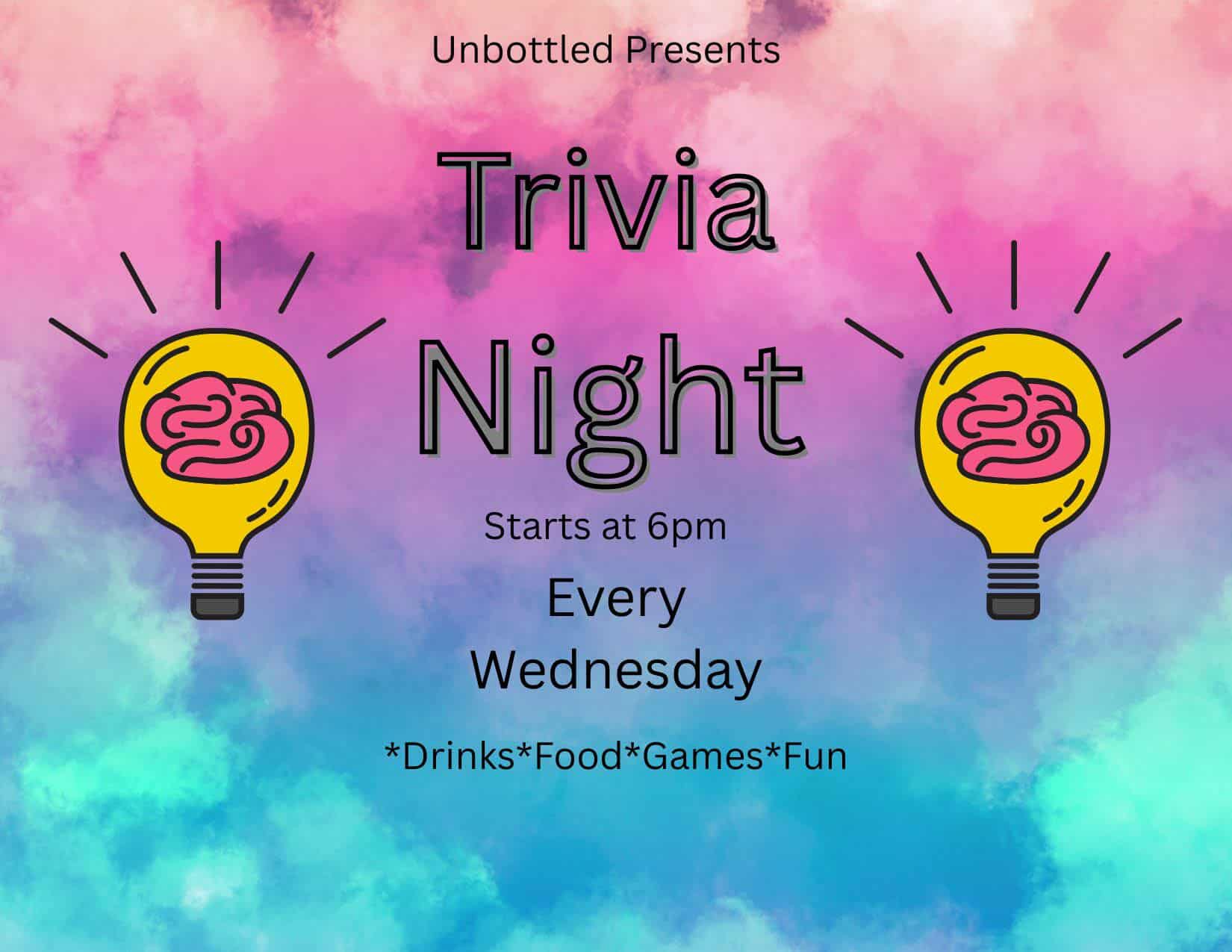 Trivia- EVERY Wednesday 6-8PM
