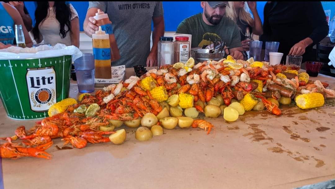 Crawfish Table Dump