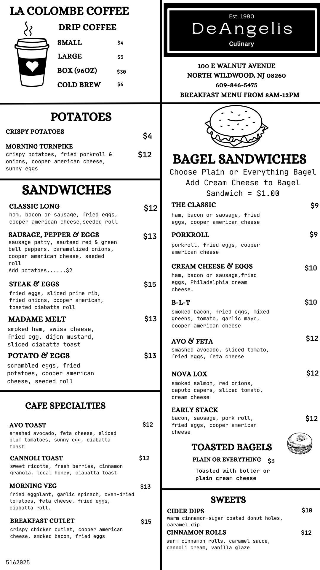 Eat In or Take Away - Order Ahead 609-846-5475